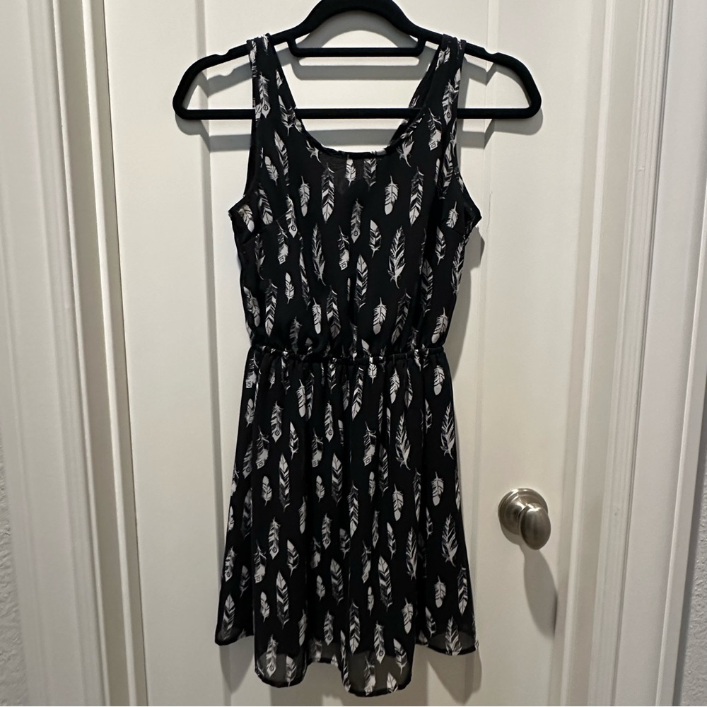 Divided black dress